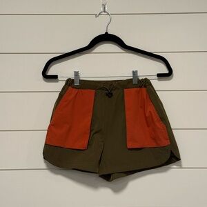 STOIC outdoors active biking green and orange shorts size XS